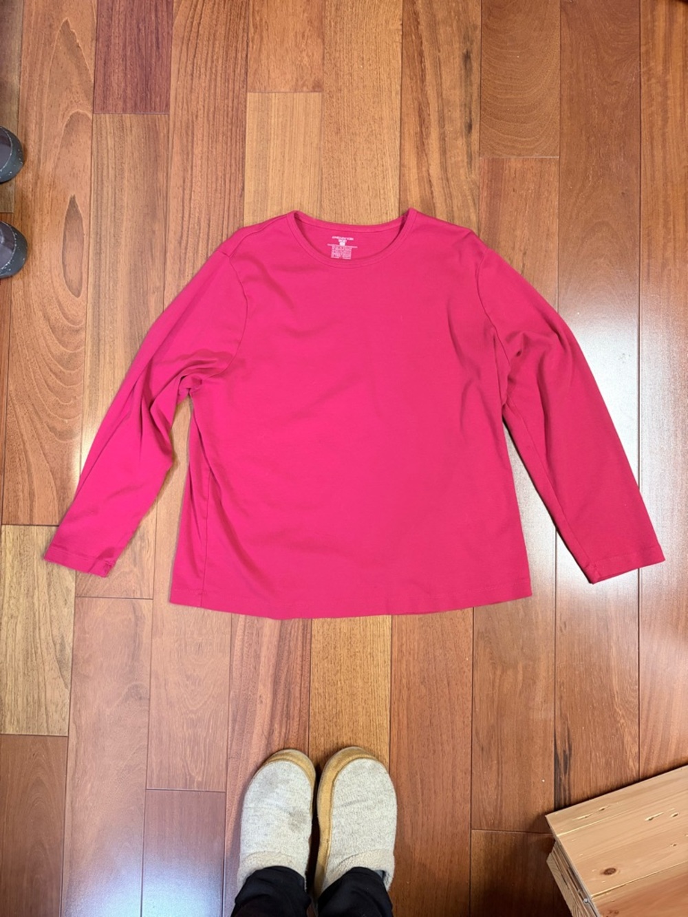 Jones New York Red Long-Sleeve Crewneck Top Size 3X - Picture 2 of 11